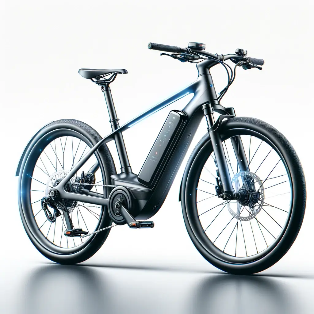Vélo électrique moderne affichant un design épuré et des fonctionnalités avancées